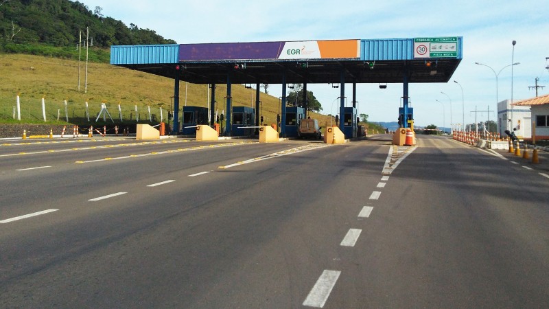 Praça de pedágio da Empresa Gaúcha de Rodovias