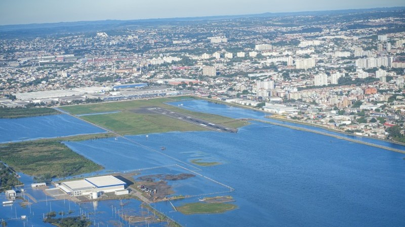 Na foto, o aeroporto Salgado Filho