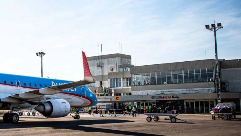 Na foto, o aeroporto de Caxias do Sul